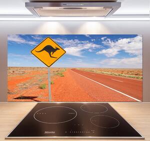 Sticlă printata bucătărie Drumul în Australia