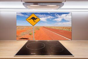 Sticlă printata bucătărie Drumul în Australia