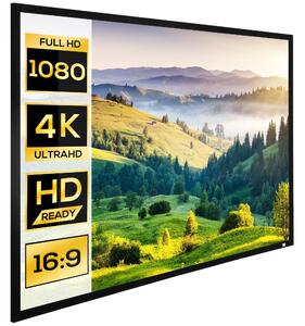 HOMCOM Ecran de Proiecție de 100 Inci, Compatibil cu Proiectoare LED și LCD, Ideal pentru Utilizare Acasă sau la Birou | Aosom Romania