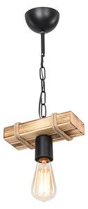 Lustra PWL-1027 metal negru-natural 20x10x43 cm