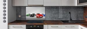 Panou perete bucătărie mașini colorate