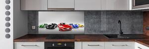 Panou perete bucătărie mașini colorate