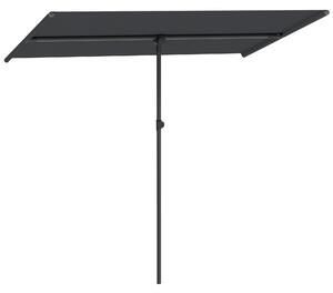 Outsunny Umbrelă de Soare cu Protecție UPF 50+, Înclinare la 180° și Înălțime Reglabilă, 150x205x120-215 cm, Gri Închis | Aosom Romania