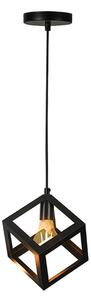 Lustra Kibe negru din metal 22x22x100 cm