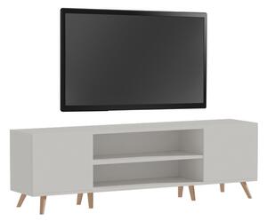 Comoda TV Icarus melamina alb-natural 150x32x46 cm