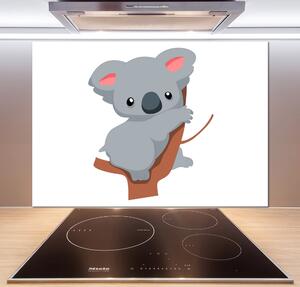 Panou sticlă bucătărie Koala într-un copac
