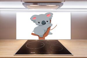 Panou sticlă bucătărie Koala într-un copac
