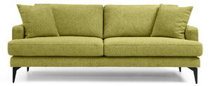 Canapea Fixă AZURRO, 3 locuri, 205x90x85 cm, Verde-Olive-Mystery