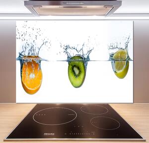 Sticlă pentru bucătărie Fructele sub apa
