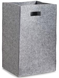 Cos pentru rufe/cumparaturi, Zeller,  35 x 30 x 55 cm, Material textil, Gri