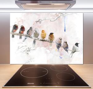 Panou perete bucătărie Păsări pe o ramură