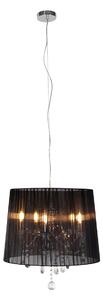 Candelabru crom cu negru 50 cm 5 lumini - Ann-Kathrin