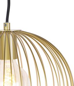 Lampă suspendată design auriu - Aluat de sârmă
