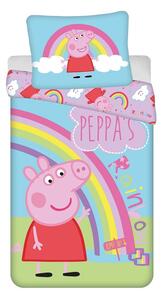 Lenjerie de pat Peppa Pig - Purcelușa Peppa | 140 x 200 cm / 70 x 90 cm