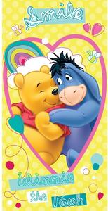Prosop de baie pentru copii cu imprimeu - Winnie de Pluș - Smile | 70 x 140 cm
