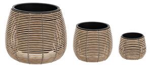 Set ghivece de flori de diferite dimensiuni, 3 buc
