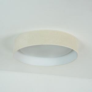 Plafonieră LED Plafond, alb, țesătură, Ø 45 cm, dimabil în 3 trepte