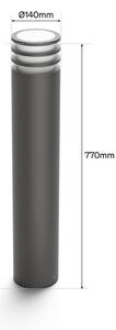 Philips Hue LUCCA - lampă LED RGB dimabilă pentru exterior, 1x E27, 8,1 W, 230 V, IP44