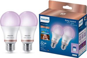 Set 2 buc. Becuri LED dimabile Philips SMART A60 E27/8,5W/230V 2200-6500K