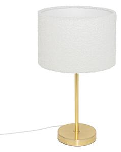 Lampa de masa TINA cu abajur boucle, inaltime 49 cm