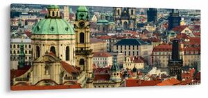 Tablou - Panorama din Praga (120x50 cm)