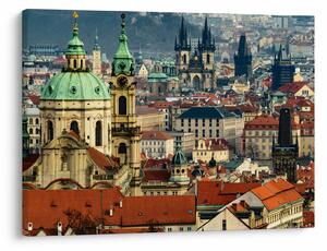 Tablou - Panorama din Praga (70x50 cm)
