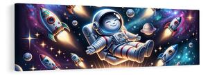 Tablou galaxie văzută prin ochii unui copil