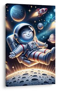 Tablou astronaut fericit în spațiu