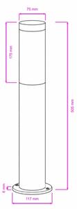 BRILAGI - Lampă de exterior ELIA 1xE27/20W/230V IP44 50 cm antracit