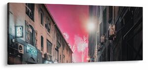 Tablou - Artificii din Marseille (120x50 cm)