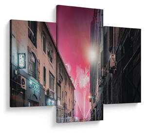 Tablou - Artificii din Marseille (90x60 cm)
