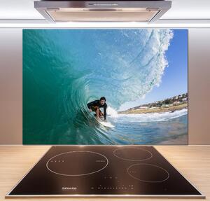 Panou perete bucătărie Surfer pe val