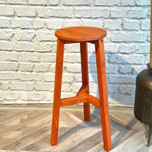 Scaun bar, Vinita,din lemn culoare cires, 70 cm