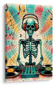 Tablou DJ schelet colorat