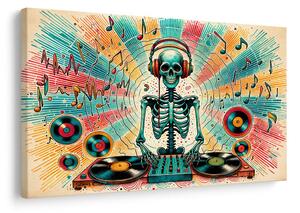 Tablou schelet disco cu discuri