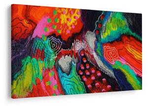 Tablou abstract - culori (90x60 cm)