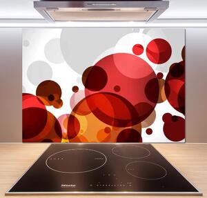 Panou sticlă decorativa bucătărie roţi de abstractizare