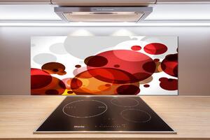 Panou sticlă decorativa bucătărie roţi de abstractizare
