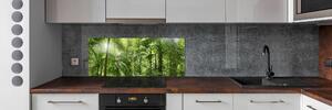 Panou sticlă decorativa bucătărie padure tropicala