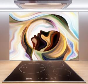 Panou sticlă decorativa bucătărie abstracțiune