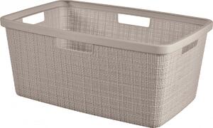 Curver Coș pentru rufe curate Jute 46 l, taupe