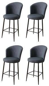 Set de scaune de bar Fora Anthracite, 4 buc., 4 buc
