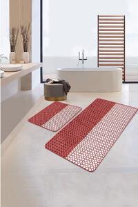Covorașe de baie roșii în set de 2 buc. 100x60 cm - Minimalist Home World