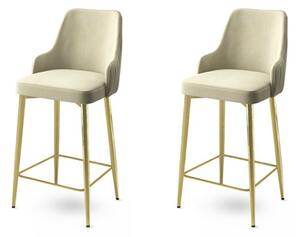 Set de scaune de bar Enox Cream and Gold, 2 buc., 2 buc