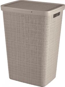 Curver Coș pentru rufe murdare Jute 58 l, taupe