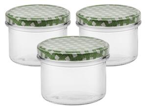 Set de 3 borcane cu capac Antek, 235 ml