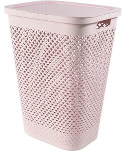 Curver Coș pentru rufe murdare Pure 55 l, roz