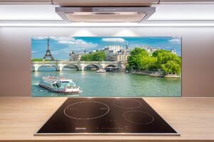 Panou sticlă bucătărie Seine din Paris