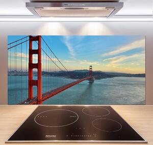 Panou sticlă decorativa bucătărie Podul din San Francisco