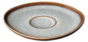 Farfurie din gresie ceramică Villeroy & Boch Like Lave, 15,5 x 15 cm, gri - maro